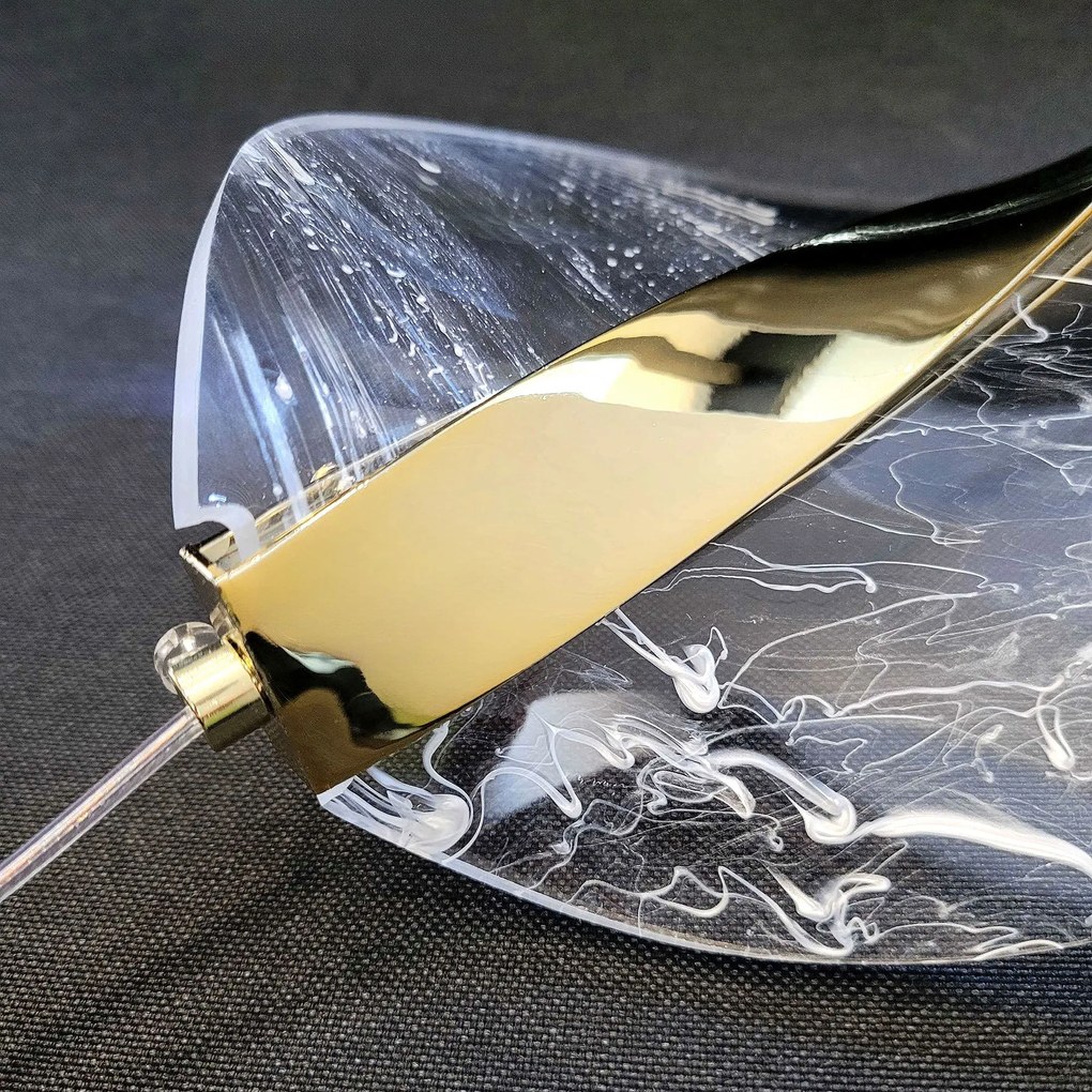 Toolight Toolight, LED závesné svietidlo 7W, 4000K, 500lm, G129-CP, zlatá, OSW-02603