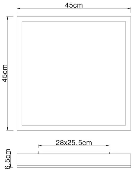 Globo 416080WD2 - LED Stropné svietidlo DORO LED/24W/230V