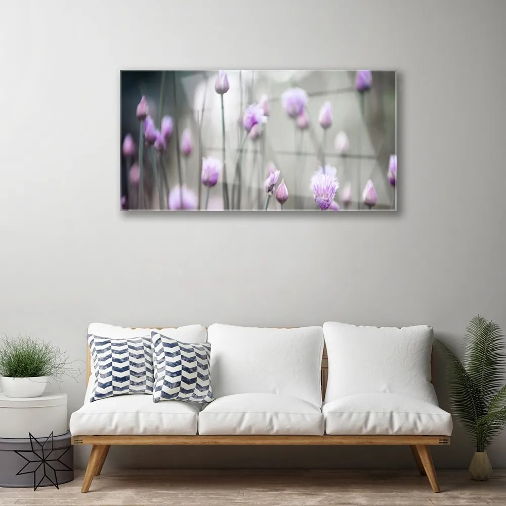 Skleneny obraz Poľné kvety lúka príroda 100x50 cm