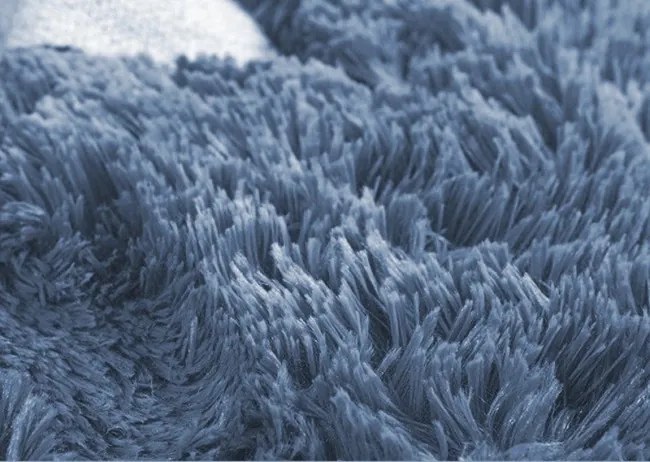 Protišmykový koberec SHAGGY svetlosivý