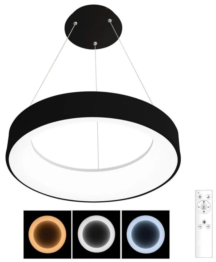 Brilagi - LED Stmievateľný luster na lanku LED/40W/230V 3000-6500K čierna + DO