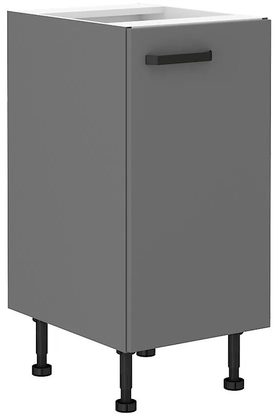 Kuchynská skrinka NESSA antracitová 40d 1f bb