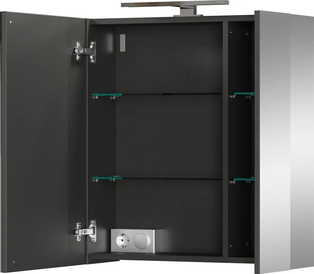 Sivá kúpeľňová skrinka 60x71 cm – Germania