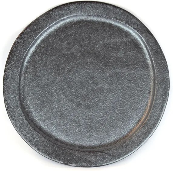 MIJ Guľatý tanier Craft Black 24,5 cm