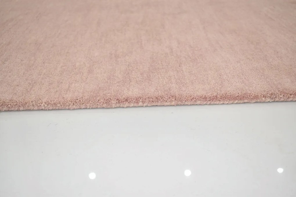 Asra, Ručne všívaný kusový koberec Asra wool pink, 40x60, ružová, obývacia izba