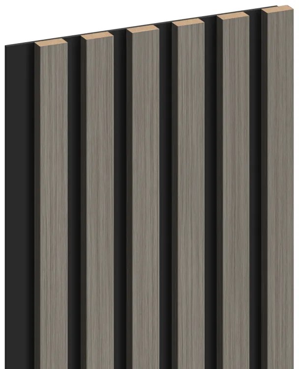 Mexen Lam-B, akustické stenové lamely 275 × 30 cm, HDF doska 4 mm, technická dyha, dub oceľový, S100-275307-3015-006