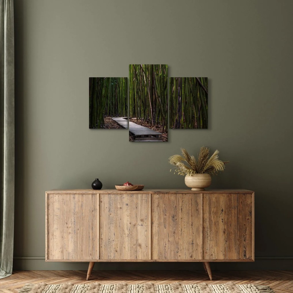 Obraz - Medzi bambusy (90x60 cm)