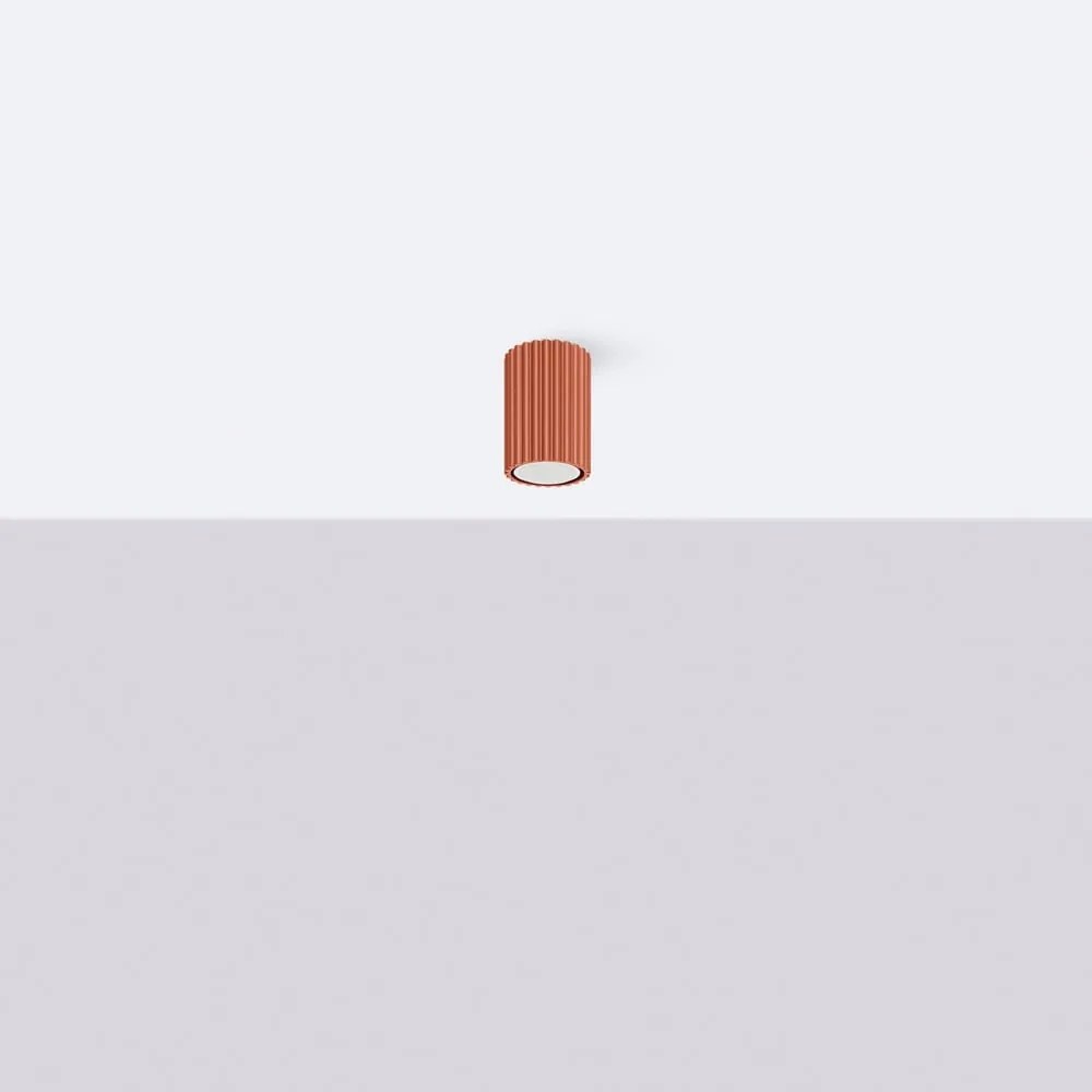 Bodové svietidlo v tehlovej farbe Gleam – Sollux