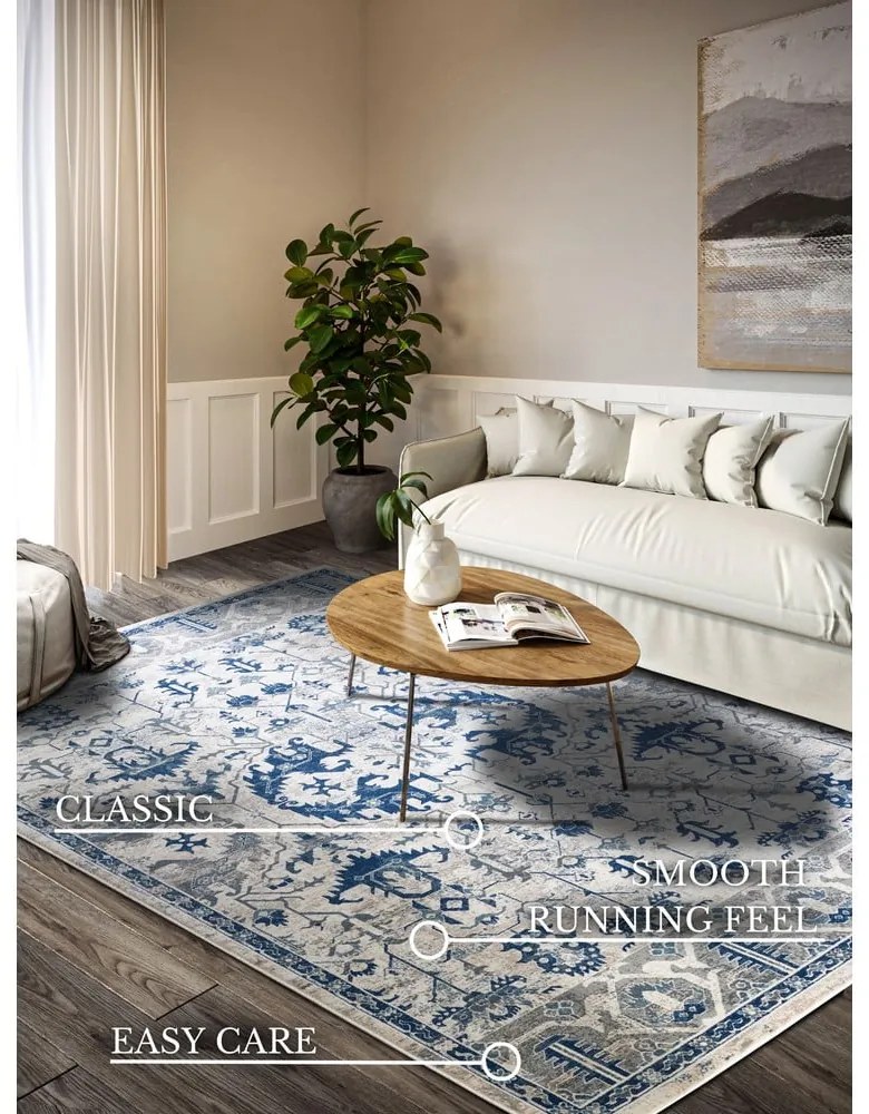 Modrý koberec 200x280 cm Emmanuel – Villeroy&amp;Boch