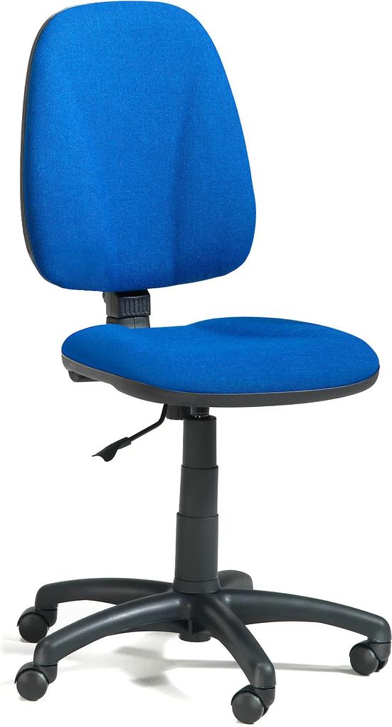 Kancelárska stolička DOVER s vysokou opierkou, modrá / čierna