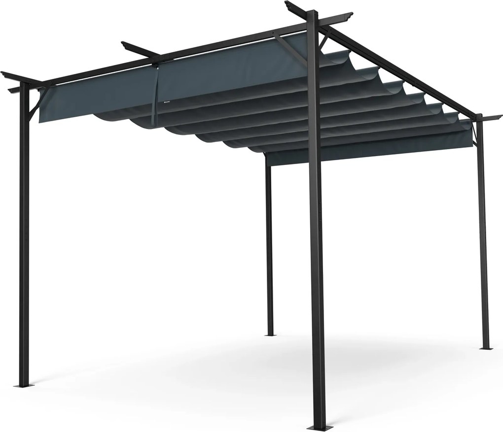 Blumfeldt Pantheon Robust Pergola, 3x4 m práškovo lakovaná oceľ odolná voči poveternostným vplyvom