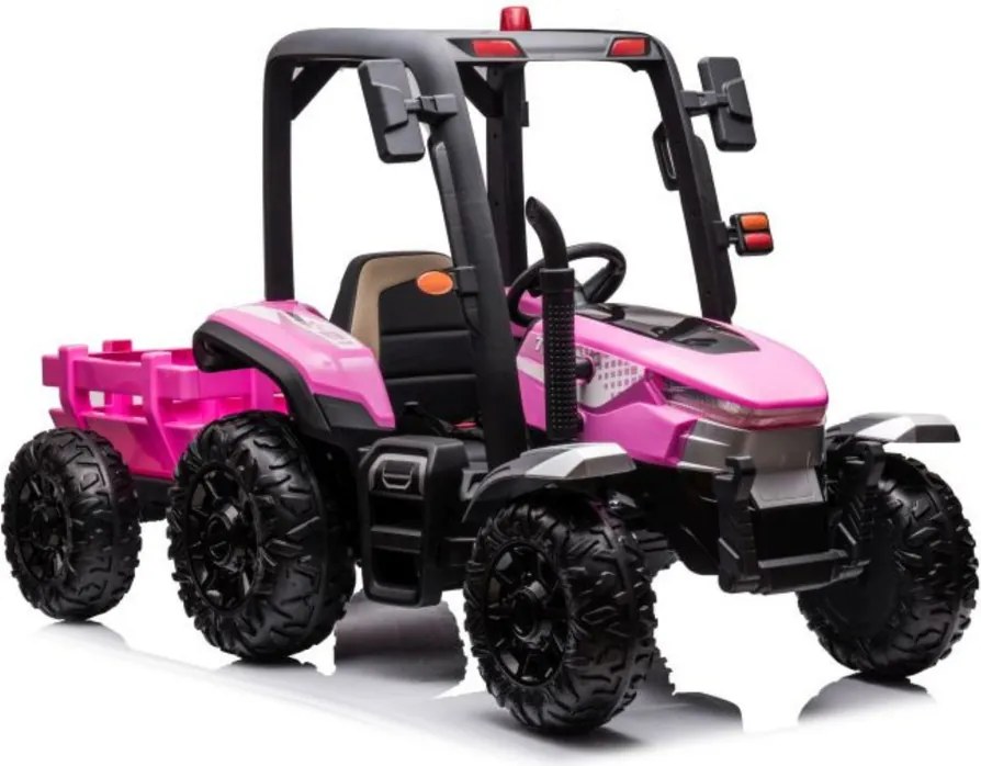 LEAN CARS BLT-206 Batériový traktor ružový