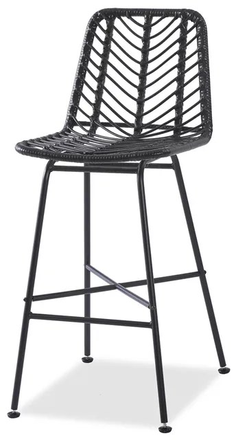 Barová stolička H-97 - čierna