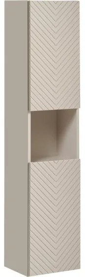 Koupelnová sestava Viva Cashmere s deskou, umyvadly a skříňkami 120 cm kašmírová/dub evoke