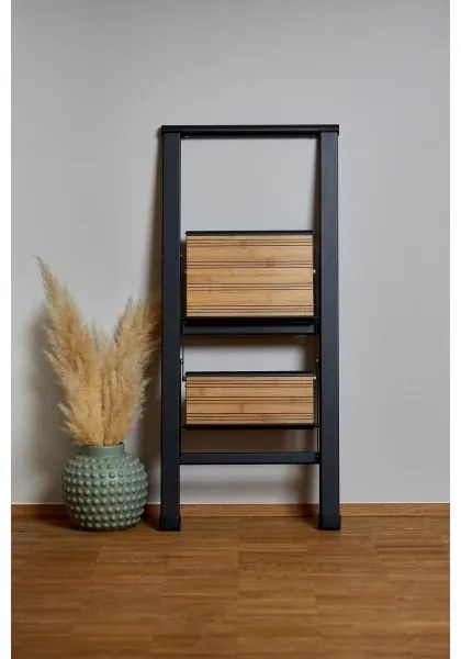 WENKO 50482100 - Schodíky ALU-DESIGN 44x101 cm čierne