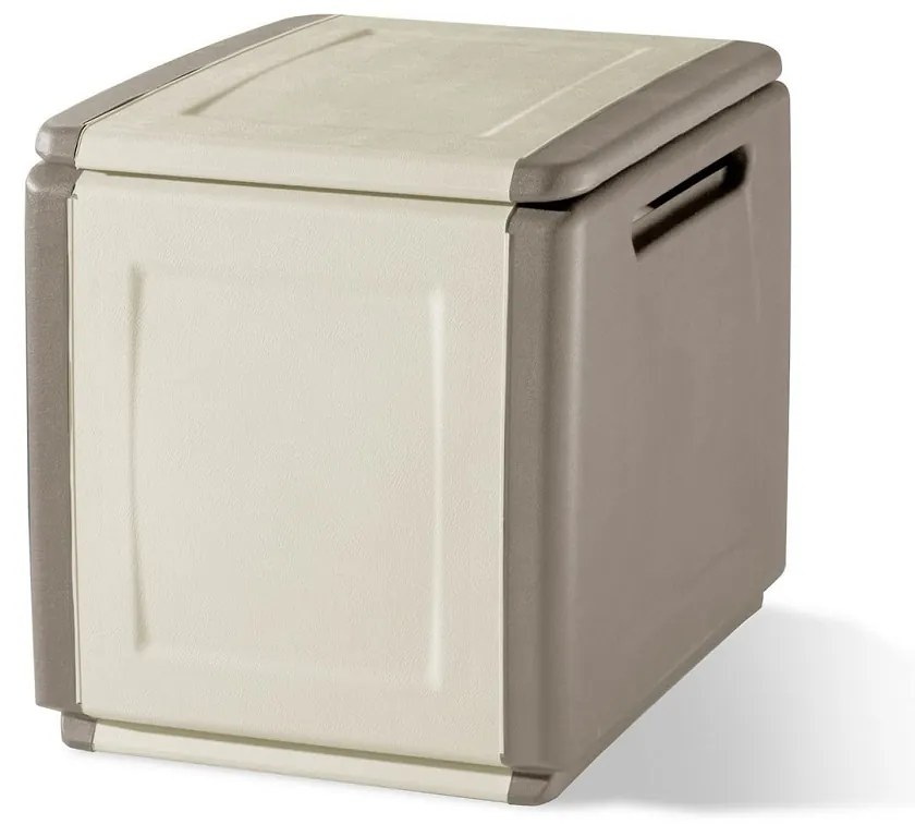ARTPLAST Plastový úložný box Linea Cube 1dielny - béžovohnedá