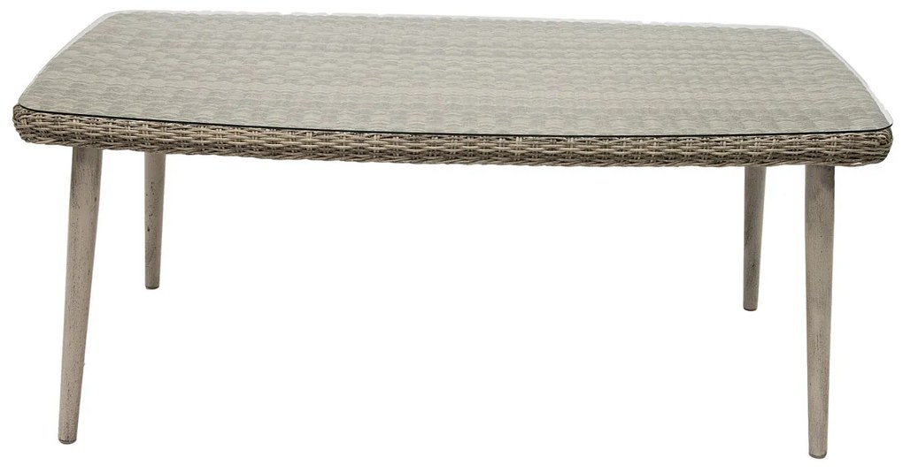 DEOKORK Záhradná ratanová zostava VICTORIA 1+6 (sivá)