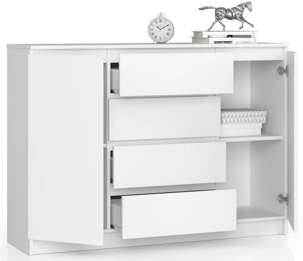 Komoda Kryštof 140 cm bílá