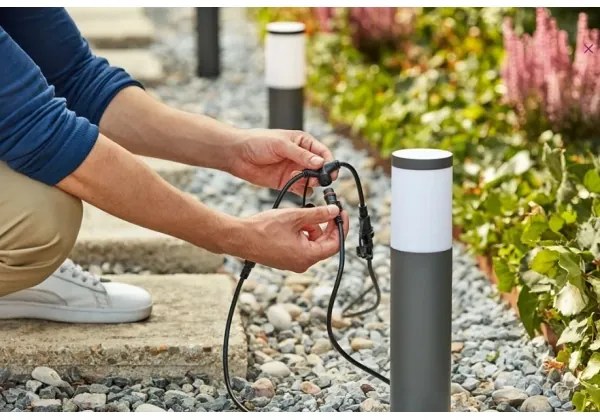 Philips - SADA 3x LED Vonkajšia lampa UTRECHT GARDENLINK LED/24W/230V 2700K IP44