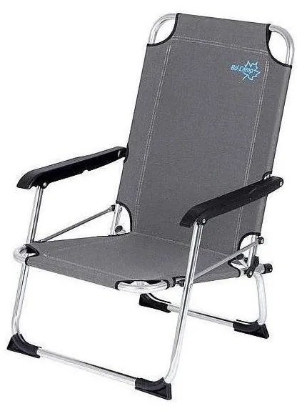 Skladacia kempingová stolička sivá