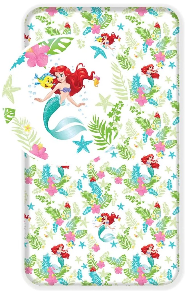 Plachta princezné Disney - Ariel 0 90x200 cm 100% bavlna Jerry Fabrics