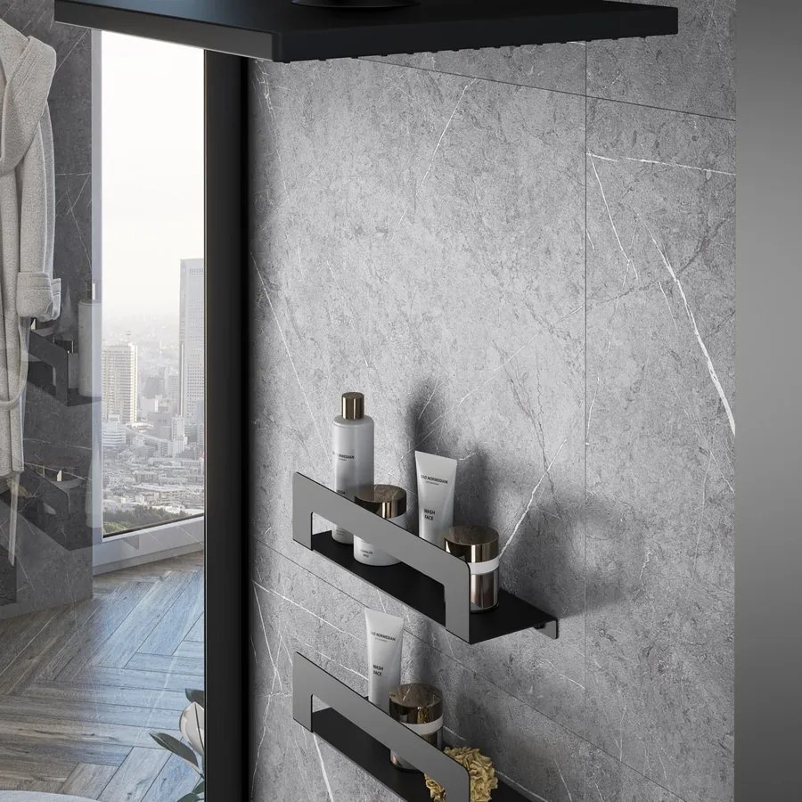 Gedy Gedy, CLEO polica s držiakem uterákov 500mm, biela matná, 2019025