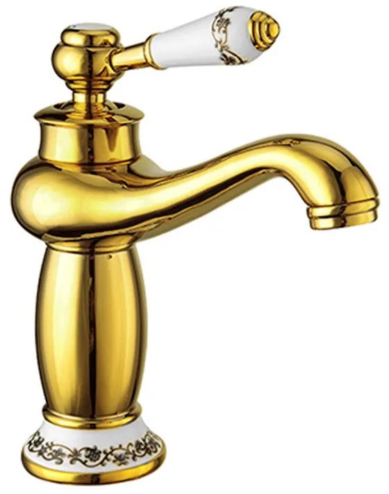 Mexen Draco, umývadlová batéria, zlatá, 745400-50