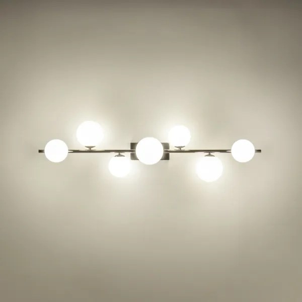 Brilagi - LED Prisadený luster MILLA 7xG9/3W/230V čierny chróm/biela