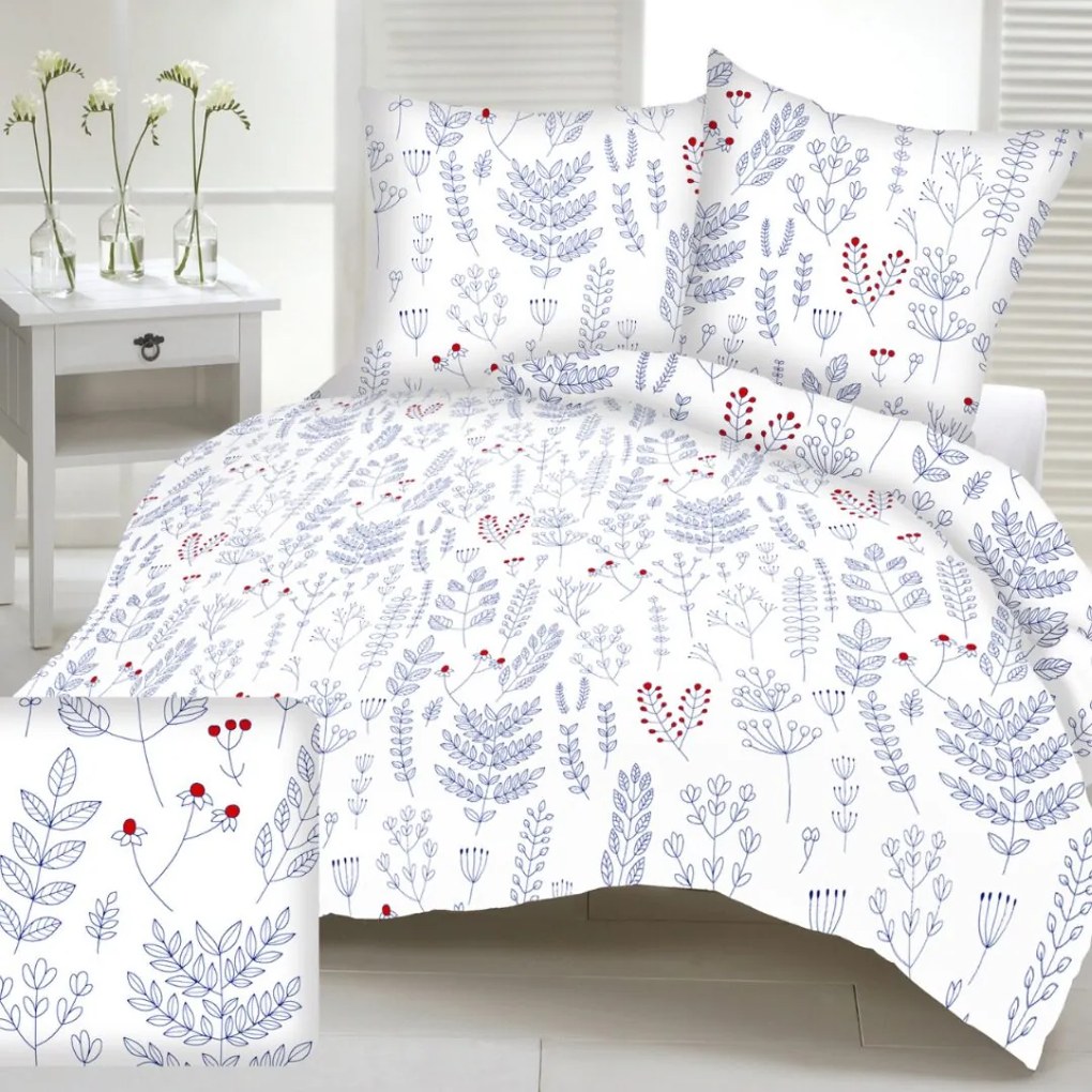 Obliečky flanelové Rimini 200x140cm+90x70cm TiaHome