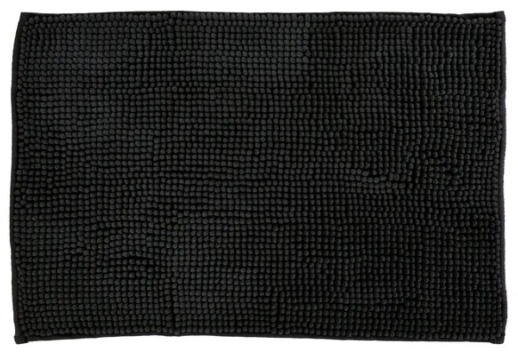 BISK Erga Basic, kúpeľňová predložka 60x40 cm, model 6, čierna, ERG-08126