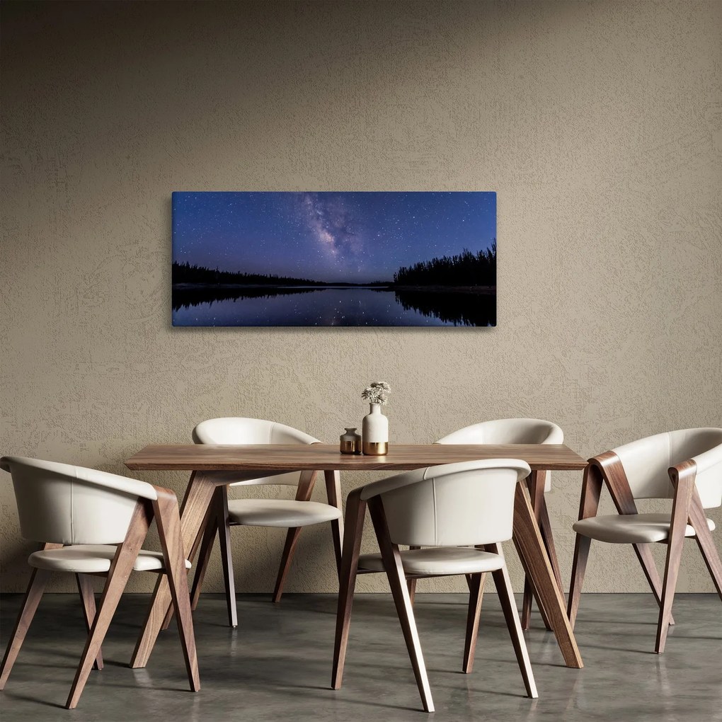 Obraz nočnej oblohy (120x50 cm)