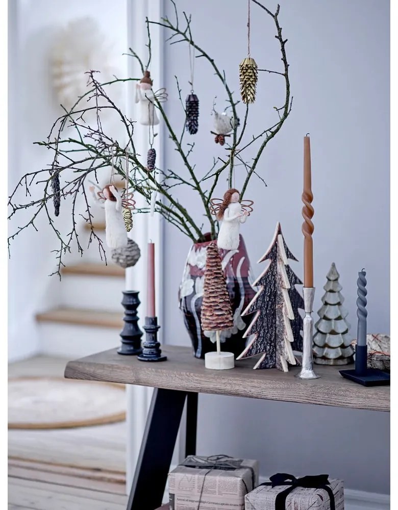 Súprava 3 kovových závesných dekorácií Bloomingville Mildrid