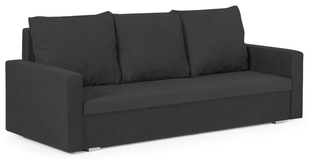 Trojmiestna pohovka s funkciou spania DELLA Čierna