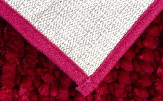 BO-MA, Kúpeľňová predložka Ella micro červená, 50x80, červená, kúpeľňa