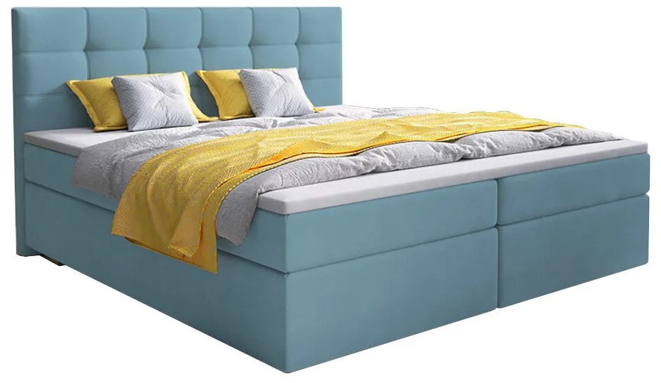 Čalúnená posteľ boxspring GLOSE - sawana 24 / 160x200 / s vrchným matracom