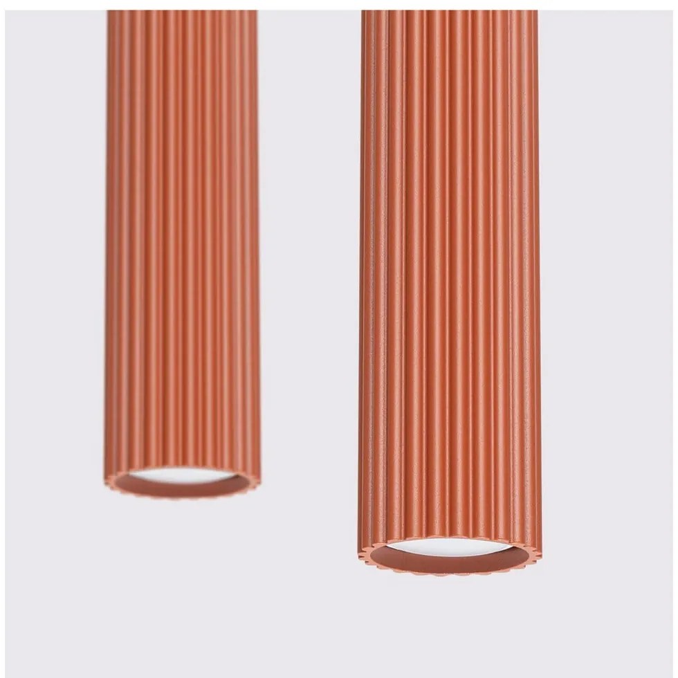 Závesné svietidlo v tehlovej farbe Gleam – Sollux