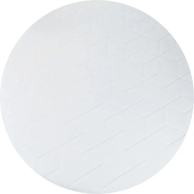 Koberec RABBIT 3D biely kruh