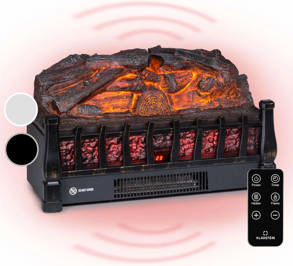 Klarstein Kamini FXL 2G, elektrický krb, krbová vložka, 1800 W, 3D LED ilúzia plameňa