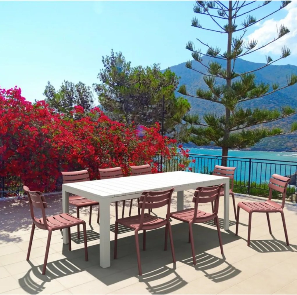 HELEN záhradná stolička bez podrúčok marsala