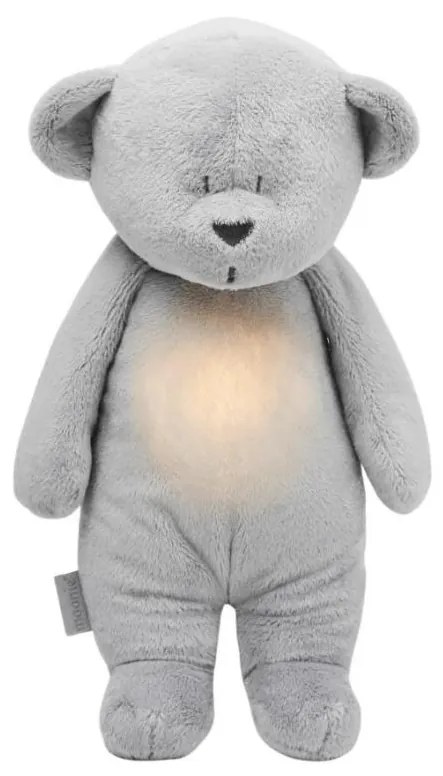 Moonie - Uspávačik s melódiou a svetlom medvedík silver FBB0191