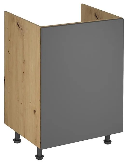 Skrinka do kuchyne Langen d60z grey