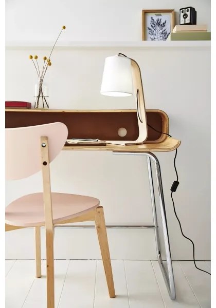 Lucide 06502/81/31 - Stolná lampa NORDIC 1xE14/40W/230V biela