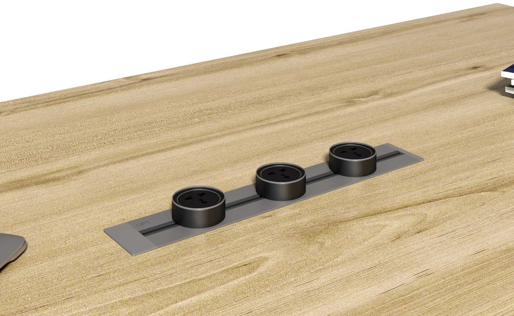 Konferenčný stôl Houseland Profit Meet 02 so 6 zásuvkami 300 cm dub prírodný