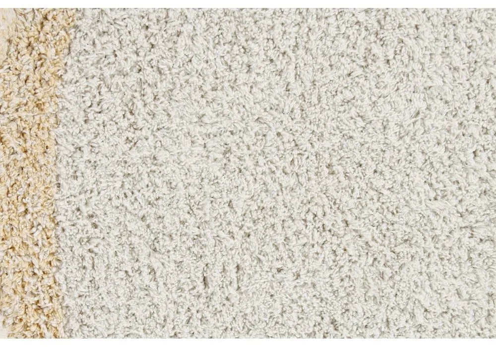 Béžový prateľný ručne tkaný bavlnený detský koberec ø120 cm Bubbly Honey – Lorena Canals