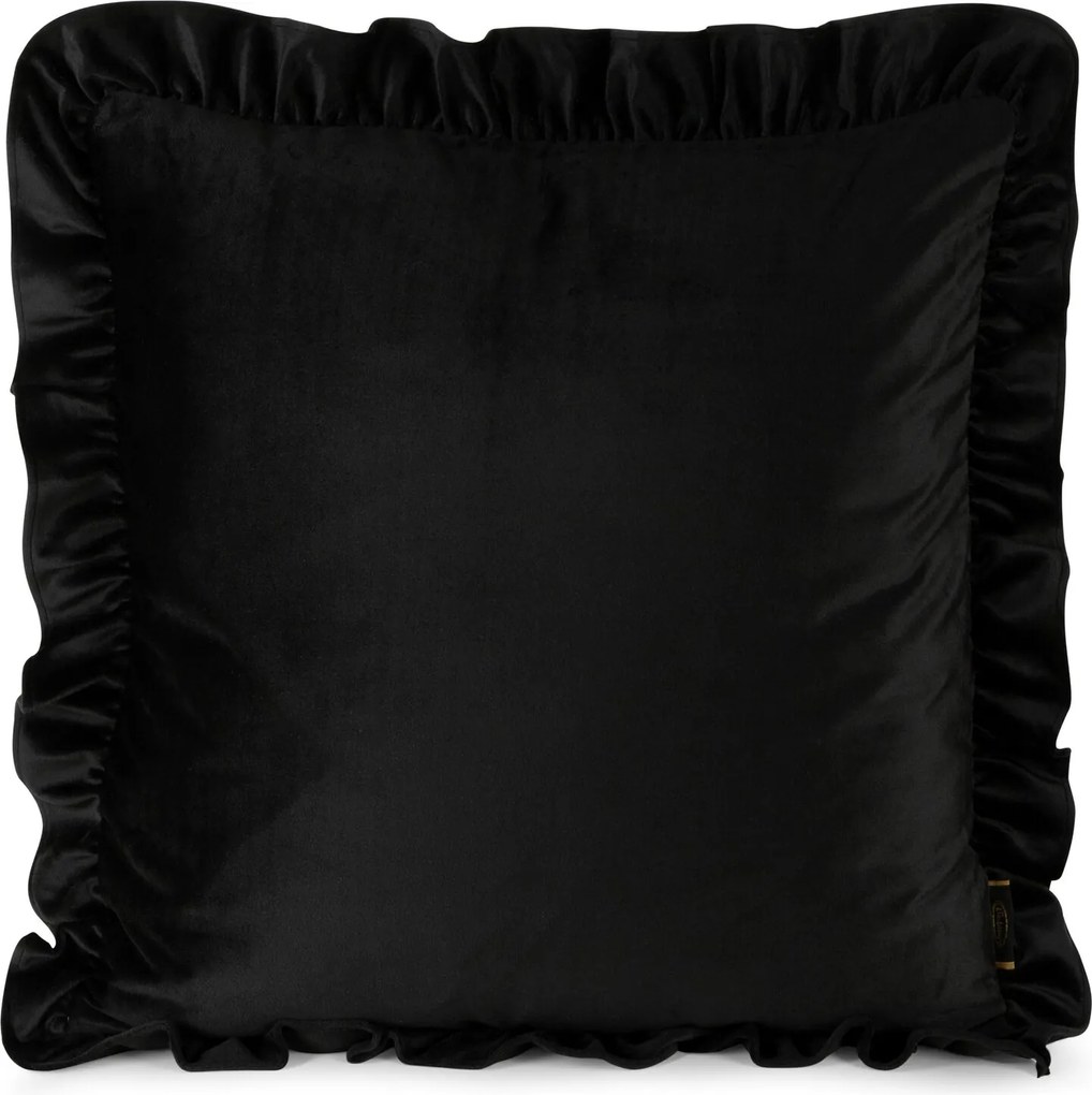 DEKORAČNÁ OBLIEČKA NA VANKÚŠ BRENDA 45X45 CM ČIERNA