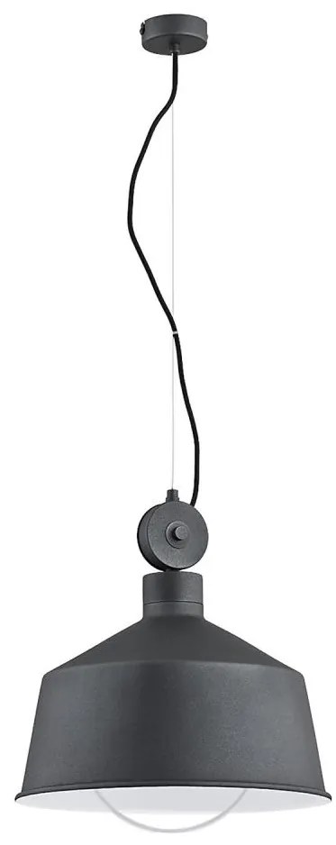 Luster na lanku CORA 1xE27/15W/230V šedá