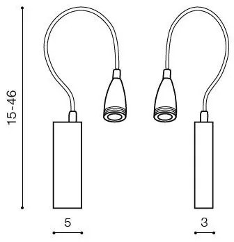 Azzardo AZ1548 - LED Kúpeľňové nástenné bodové svietidlo VERONICA 3W/230V IP44