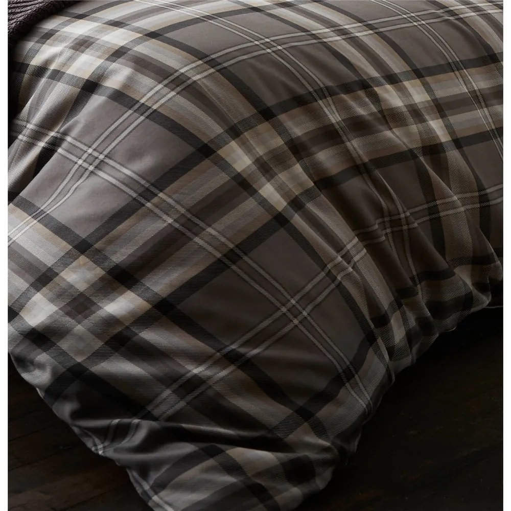 Sivé obliečky Catherine Lansfield Kelso, 135 x 200 cm