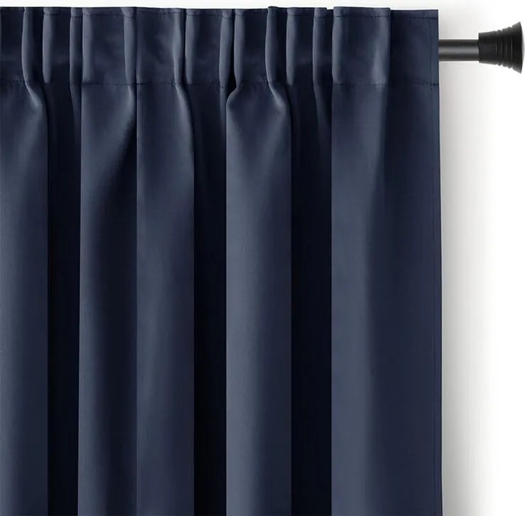 Zatemňovací záves blackout RESTILO indigo 140 x 245 cm sada 2 ks