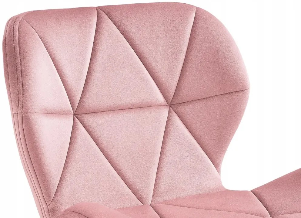 Ergonomická kancelárska otočná stolička – zamat fialová
